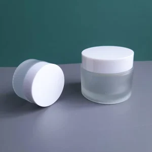 30g Clear Frosted Glass Cosmetic Jar
