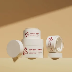 30g Scream Glass Jar Packaging Luxury Packaging 50g Glass Bottle for Skincare