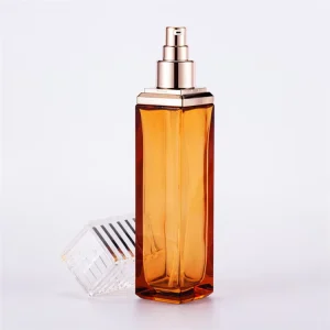 30ml 100ml 120ml Amber or Clear Glass Cosmetic Bottle with Crimp Cap