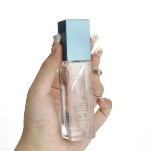 30ml 35ml Clear Square Glass Bottle Lotion Pump Bottle Cosmetic for Liquid Foundation BB Cream