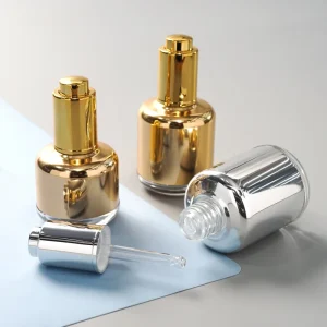 30ml 40ml 50ml 60ml UV Glass Dropper Bottle With Pump Pipette