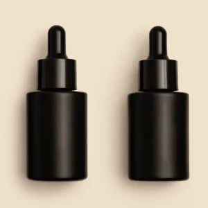30ml 50ml 100ml 1oz Matte Black Glass Dropper Pipette Bottle Beard Essential Oil Cosmetic Bottle