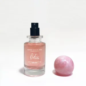30ml 50ml 100ml Clear Round Glass Perfume Spray Bottle With Ball Shape Cap