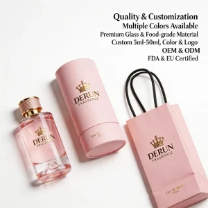 30ml 50ml 100ml Crimp Top Clear Glass Perfume Spray Bottle With Box Packaging and Storage Sample Bottle
