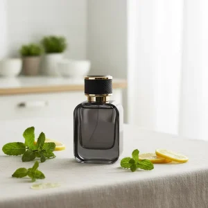 30ml 50ml 100ml Flat Square Empty Custom Color Glass Perfume Bottle with Cap