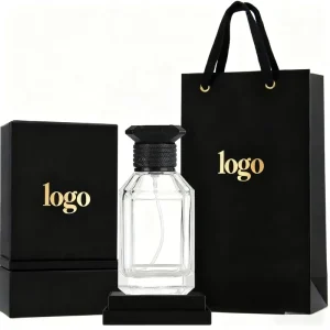 30ml 50ml 100ml Glass Perfume Bottle with Spray Pump Leak-Proof Custom Perfume Box