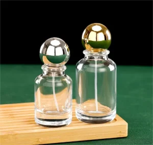 30ml 50ml 100ml Glass Perfume Spray Bottle with Round Cap Manufacturer