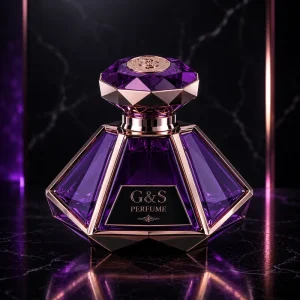 30ml 50ml 100ml Irregular Frosted Glass Perfume Spray Bottle with Gold Cap