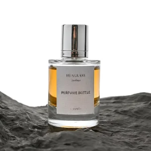 30ml 50ml 100ml Round Clear Glass Perfume Bottle with Silver Cap
