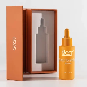 30ml 50ml 100ml Round Matte Frosted Glass Essential Oil Serum Dropper Bottle with Box