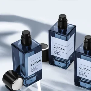 30ml 50ml 100ml Square Clear Glass Mist Spray Perfume Bottle