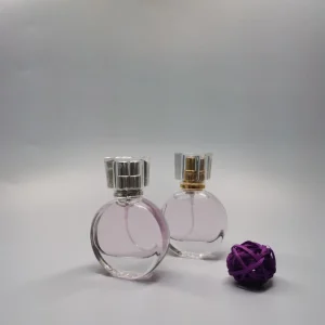 30ml 50ml 100ml Square Flat Empty Glass Perfume Bottles with Thickened Bottom and Aluminum Foil Screen Printing