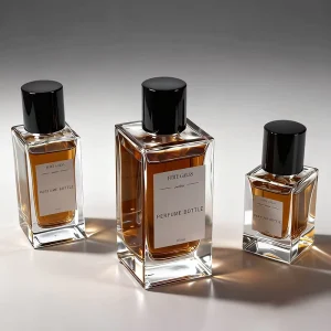 30ml 50ml 100ml Square Rectangle Glass Perfume Bottles with Magnetic Cap and Box