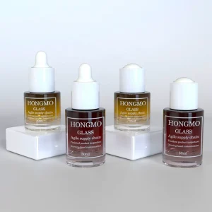 30ml 50ml 1oz Serum Glass Dropper Bottle with Rubber Pipette