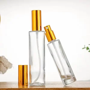 30ml 50ml 80ml 100ml Round Empty Perfume Fine Mist Spray Glass Bottle with Custom Logo