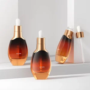 30ml & 50ml Cosmetic Glass Dropper Bottles for Skin Care Serum Refillable & Including Eye Drops Packaging