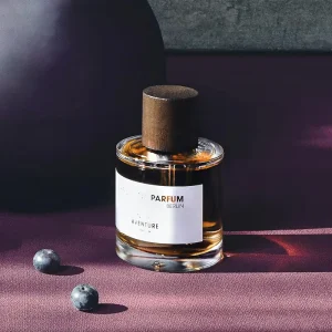 30ml 50ml Cylinder Glass Perfume Spray Bottle with Heavy Base and Wooden Cap