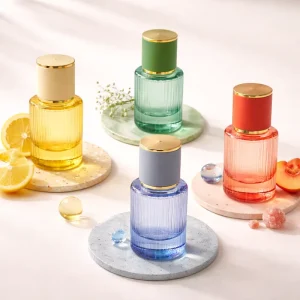 30ml 50ml White Frosted Glass Perfume Spray Bottle with Magnetic Cap and Box