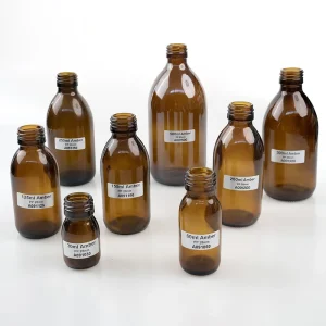 30ml 60ml 125ml 150ml 200ml 250ml 300ml 500ml Amber Round Pharmaceutical Glass Cough Syrup Bottle with Plastic Cap