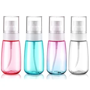 30ml 60ml 80ml 100ml Empty Clear Pink Blue PETG Plastic Travel Toner Mist Spray Bottle Cosmetic Water Bottle Packaging
