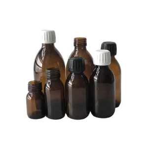 30ml 60ml 90ml 125ml 150ml 180ml 200ml 250ml 300ml 500ml Glass Pharmaceutical Container Herbal Medicine Bottle with Tamper-Proof Screw Cap