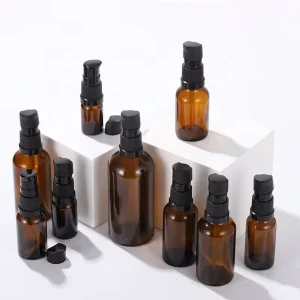 30ml Amber Glass Lotion Spray Bottle for Essential Oils