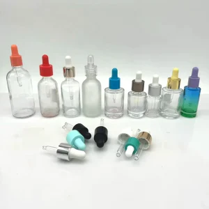 30ml Black Matte Glass Dropper Bottle with Screen-Printed Measurement Pipette for Essential Oil and Cosmetics