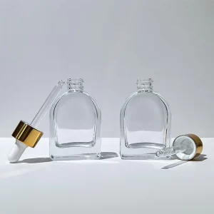 30ml Clear Glass Bottle with Dropper Cap for Essential Oil and Hair Oils