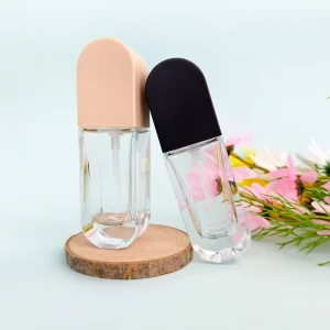 30ml Clear Round Empty Glass Bottle with Lotion Pump and Screen Printing for Skin Care Serum