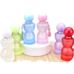 30ml Colored Glass Perfume Spray Bottle with Fine Mist Pump Empty Fragrance Container Screen Printed