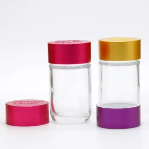 30ml Custom Child Resistant Airtight Glass Bottle Jar With CR Lid Frost & Screen Printing Medicine Packaging