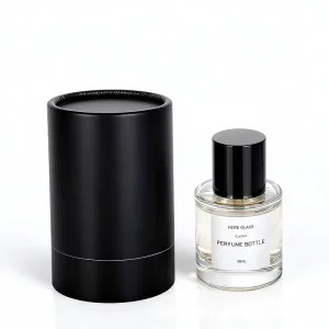 30ml Cylindrical Perfume Glass Bottle Cosmetic Sub-Bottle Fine Spray with Packaging Box