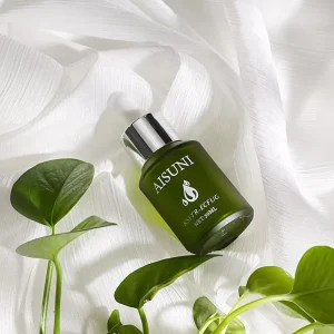 30ml Green Glass Dropper Bottle for Serum Essential Oil Custom Empty Cosmetic Packaging Bottle With Silver Cap
