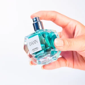30ml Light Blue Cap Diamond-Shaped Thick Glass Perfume Bottle