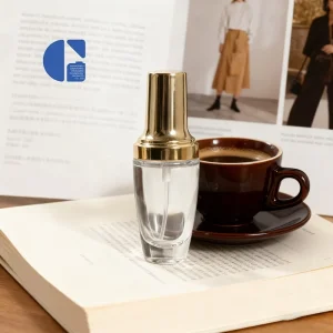 30ml Refillable Transparent Glass Liquid Foundation and Skincare Lotion Pump Bottle