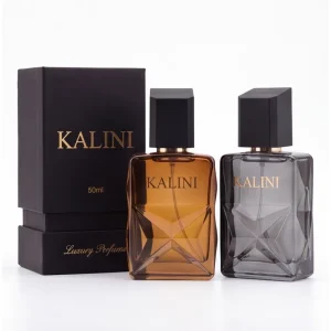 30ml Square Frosted Empty Glass Perfume Bottle Refill Set with Box