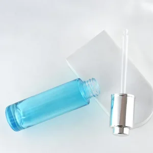 30ml Tall Dropper Glass Bottle Glass Dropper Bottle Push High Quality Cosmetic Packaging