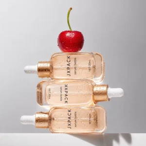 30ml and 50ml Champagne Glass Serum Jars with Precision Droppers for Anti-Aging Oil