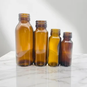 30ml and 60ml Round Amber Glass Bottles for Pharmaceutical Medicine with Dropper