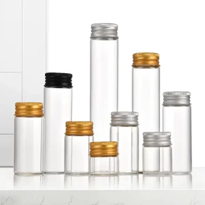 30mm Diameter High-Temperature-Resistant Glass Test Tube Bottle with Cap 12ml 30ml 50ml 80ml 100ml