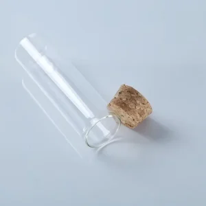 30mm Eco friendly Clear Glass Vials Wishing Bottles Screw Cap Hot Stamping for Candy Chocolate Noodle Tea leaf Spice Packaging