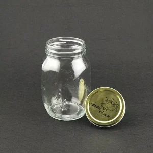 32 oz 1000 ml Clear Glass Mason Jar with Screw Top for Canning, Condiments, and Camping
