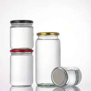 32 oz 1000 ml Round Wide-Mouth Glass Canning Jar with Metal Lid for Jam, Honey, Pickles, Coconut Oil, and Food