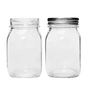 32 oz 64 oz Glass Mason Jars for Canning with Regular Lids and Bands, Wide Mouth