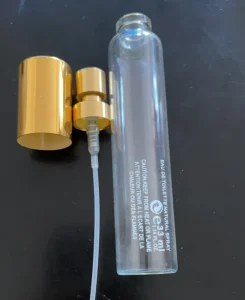 33ml Glass Perfume Spray Bottle Set with Pump