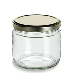350ML 12OZ Clear Wide Mouth Sauce Canning Jam Candle Honey Spice Glass Salsa Jar Frascos De Vidrio Glass Jars