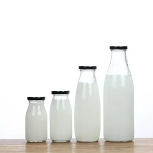 350ml 12oz Milk Glass Bottles for Water, Juice, Milk and Wine Factory Supplier