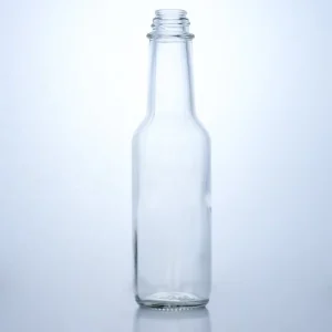 350ml 450ml 550ml Glass Hot Sauce Bottles for Chili Sauce with Plastic Lids
