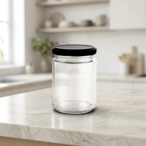350ml 500ml Food Storage Clear Glass Canning Jars with Metal Lid