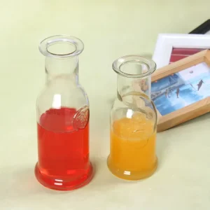 350ml 500ml Glass Beverage Bottle with Cork for Juice